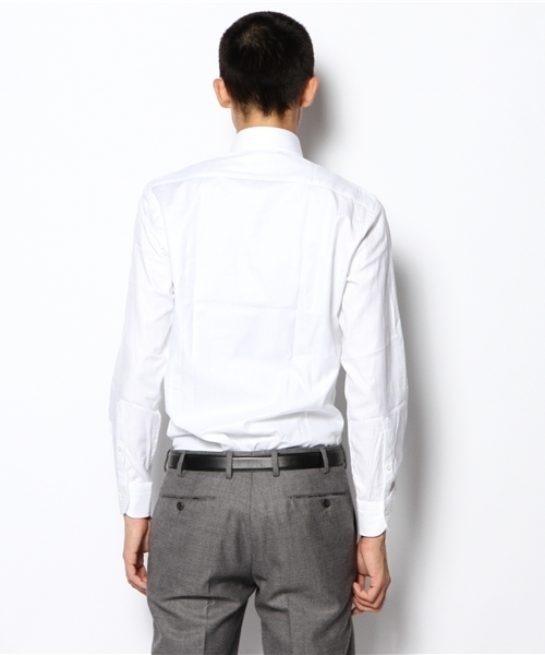 UNITED ARROWS(ユナイテッドアローズ)の「UA ヘリンボーンセミワイドシャツ◆(シャツ/ブラウス・メンズ・ホワイト・36cm/37cm/38cm/39cm/40cm/41cm/42cm/43cm)」の4枚目の写真