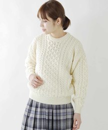 aran WOOLLEN MILLS | 「Aran Woollen Mills / アランウーレンミルズ」ケーブル編みウールニットプルオーバー(ニット/セーター)