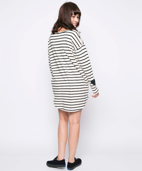 MILKFED.（ミルクフェド）の「STRIPE ROUND DRESS（ワンピース・レディース・ホワイト/ネイビー/ライトパープル・SMALL/MEDIUM）」の5枚目の写真