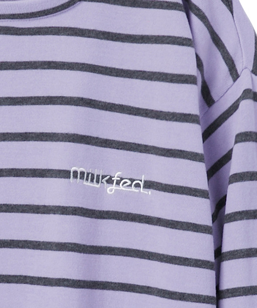 MILKFED.（ミルクフェド）の「STRIPE ROUND DRESS（ワンピース・レディース・ホワイト/ネイビー/ライトパープル・SMALL/MEDIUM）」の8枚目の写真