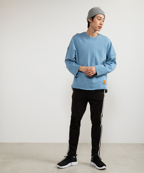 WEGO（ウィゴー）の「WEGO/ピグメント無地プルオーバー（スウェット・メンズ・ベージュ/ブルー/スミクロ・MEDIUM/LARGE）」の18枚目の写真