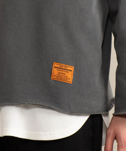 WEGO（ウィゴー）の「WEGO/ピグメント無地プルオーバー（スウェット・メンズ・ベージュ/ブルー/スミクロ・MEDIUM/LARGE）」の9枚目の写真