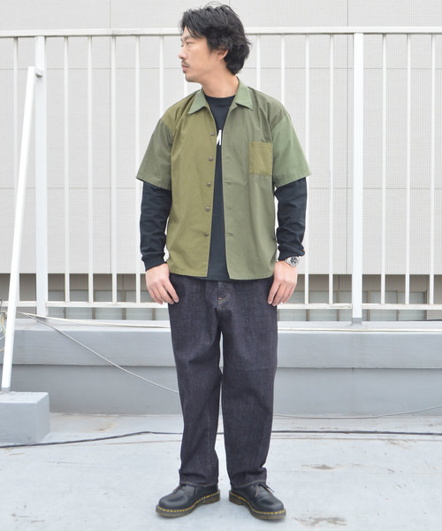 ROOPTOKYO（ループトウキョウ）の「FDMTL/ファンダメンタル DROP SHOULDER H/S SHIRT（シャツ/ブラウス・メンズ・ブラック/カーキ・2/3）」の7枚目の写真