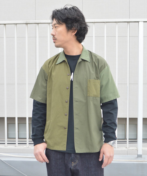 ROOPTOKYO（ループトウキョウ）の「FDMTL/ファンダメンタル DROP SHOULDER H/S SHIRT（シャツ/ブラウス・メンズ・ブラック/カーキ・2/3）」の14枚目の写真
