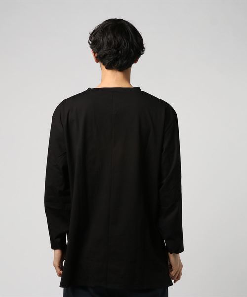 チャイハネ（チャイハネ）の「【チャイハネ】yul 薙刀袖メンズトップス（Tシャツ/カットソー・メンズ・ブラック/ブルー/ホワイト・FREE）」の4枚目の写真