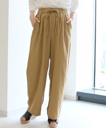 AMERICAN HOLIC | 麻混ドロストワイドパンツ(その他パンツ)