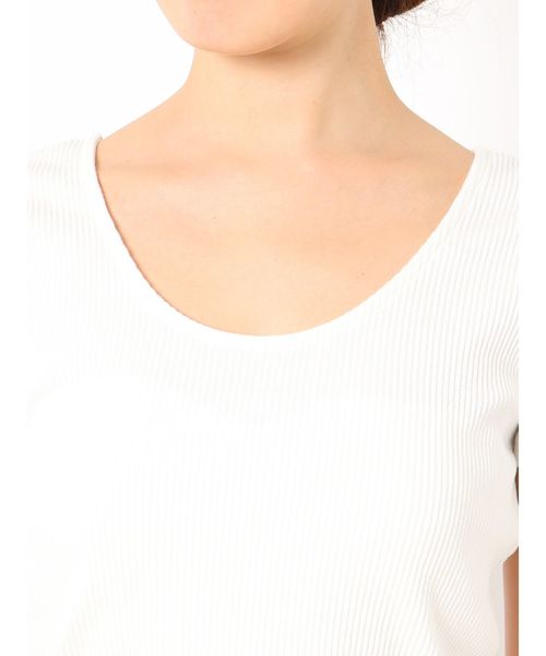 GYDA（ジェイダ）の「2WAYバインダーTシャツ（Tシャツ/カットソー・レディース・ブラック/ベージュ/オフホワイト/その他/その他2/イエロー・FREE）」の12枚目の写真