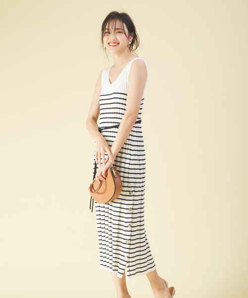 最高の 楽天市場 ニットワンピース リブニットワンピ 秋冬 レディース 長袖 セール品