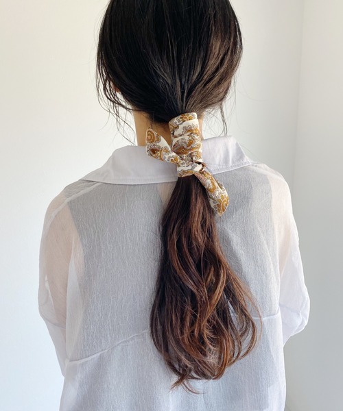 CLEA（クレア）の「マルチパターン スカーフリボン（その他ヘアアクセサリー・レディース・ブラウン/その他1/その他3/その他4/その他5/その他6/その他7/ベージュ/サンドベージュ/アイボリー/ライトブラウン/その他8/その他9/その他13/その他14/その他11/その他12/その他15/その他10/その他16・FREE）」の10枚目の写真
