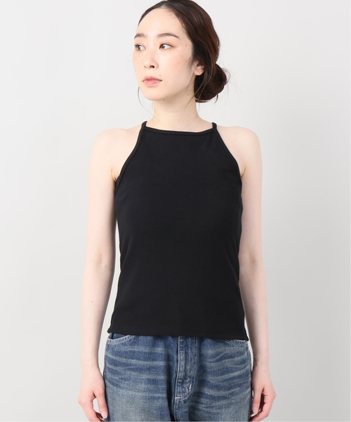 JOINT WORKS（ジョイントワークス）の「テレコホルターキャミソール（Tシャツ/カットソー・レディース・ブラック・FREE）」の4枚目の写真