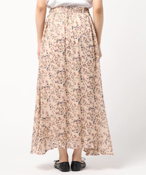 flower（フラワー）の「グレイスフルフラワースカート（スカート・レディース・ベージュ/ネイビー・FREE）」の3枚目の写真