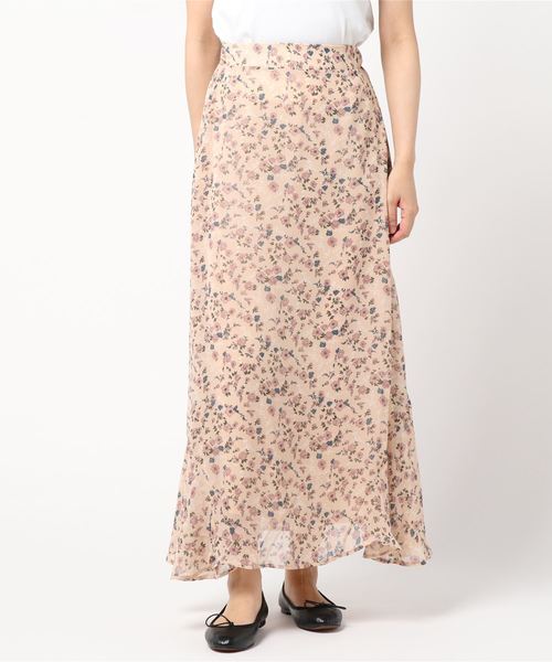 flower（フラワー）の「グレイスフルフラワースカート（スカート・レディース・ベージュ/ネイビー・FREE）」の5枚目の写真