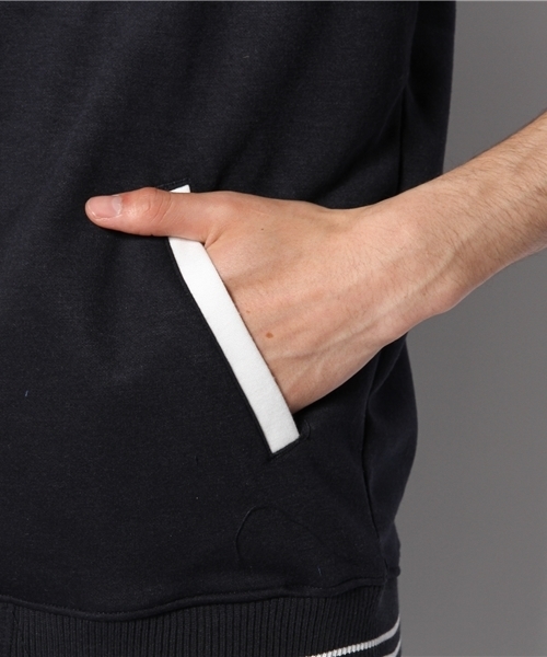 WEGO（ウィゴー）の「WEGO/7分袖ポンチスタジャン（スタジャン・メンズ・杢グレー/ブルー/ネイビー・LARGE/MEDIUM）」の13枚目の写真