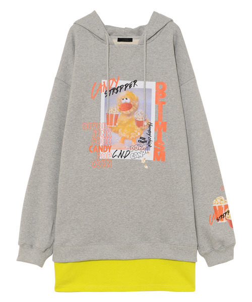 CANDY STRIPPER　E.T. LAYERED HOODIE CANDY STRIPPERE.T. LAYERED HOODIE