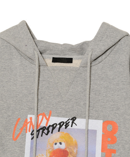 CANDY STRIPPERE.T. LAYERED HOODIE