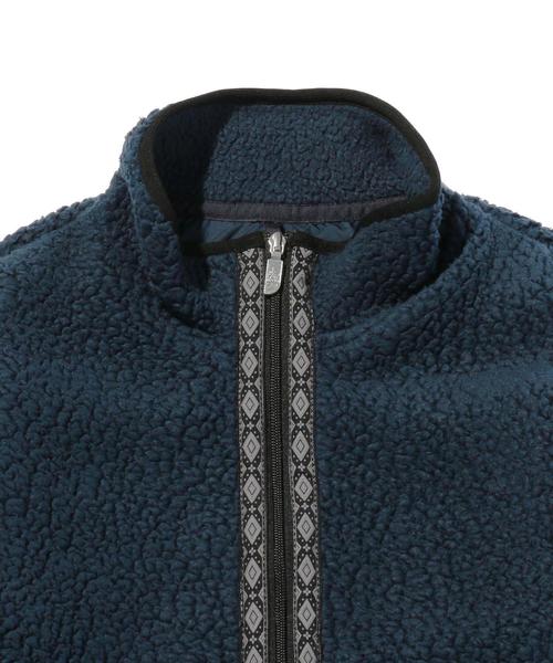 THE NORTH FACE(ザノースフェイス)の「<THE NORTH FACE> POLAR FIELD PULL OVER/フリース(ブルゾン・メンズ・パープル/ネイビー/イエロー・LARGE/MEDIUM)」の5枚目の写真