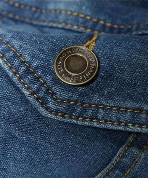 WEGO（ウィゴー）の「WEGO/カットデニムGジャン（デニムジャケット・レディース・インディゴブルー/ダークインディゴブルー・FREE）」の7枚目の写真