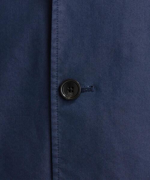 green label relaxing（グリーンレーベルリラクシング）の「NM ハッスイ フード バルカラー コート ＜ 機能性 / ストレッチ・撥水 ＞（ステンカラーコート・メンズ・ベージュ/ネイビー/コバルトブルー・S/XL/XXL/L/M）」の5枚目の写真