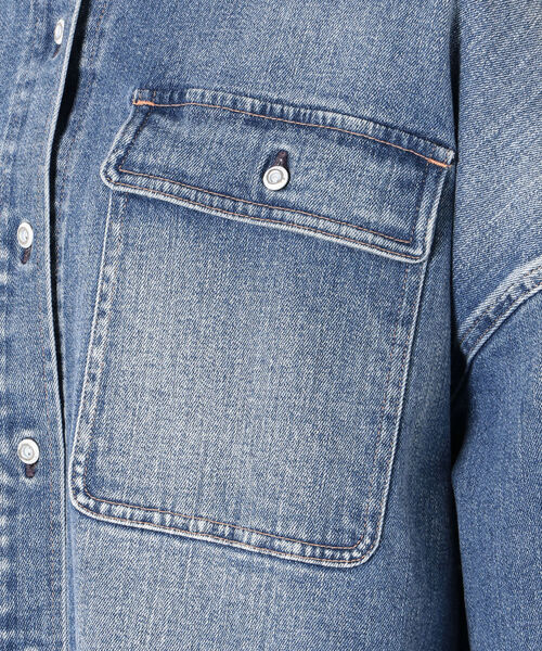 Healthy denim（ヘルシーデニム）の「Healthy DENIM:ALMONDデニムシャツ（シャツ/ブラウス・レディース・ブルー・SMALL）」の13枚目の写真