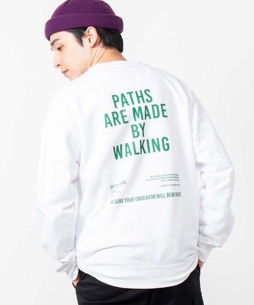 WEGO（ウィゴー）の「WEGO/バックプリントロゴビッグシルエットプルオーバー（スウェット・メンズ・ホワイト/ブラック/ベージュ・SMALL/MEDIUM/LARGE）」の2枚目の写真