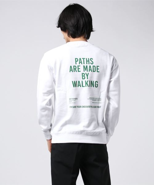 WEGO（ウィゴー）の「WEGO/バックプリントロゴビッグシルエットプルオーバー（スウェット・メンズ・ホワイト/ブラック/ベージュ・SMALL/MEDIUM/LARGE）」の5枚目の写真