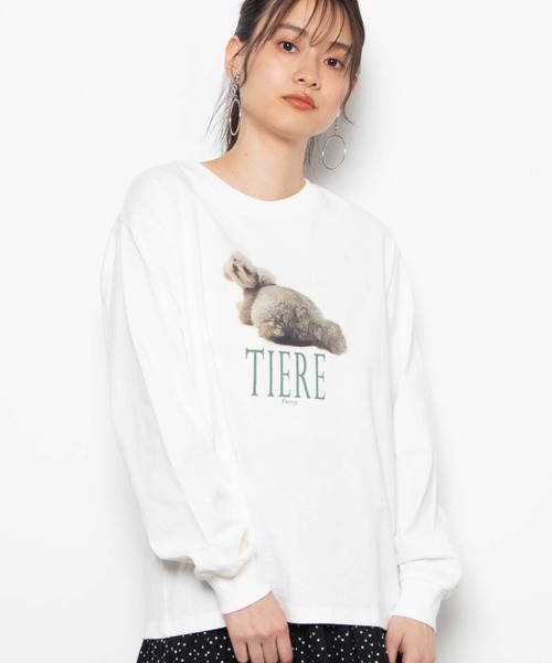 WEGO（ウィゴー）の「WEGO/リアリティアニマルロンT（Tシャツ/カットソー・レディース・その他2/その他3/その他1・FREE）」の3枚目の写真