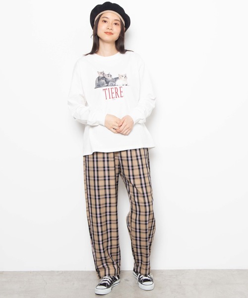 WEGO（ウィゴー）の「WEGO/リアリティアニマルロンT（Tシャツ/カットソー・レディース・その他2/その他3/その他1・FREE）」の4枚目の写真