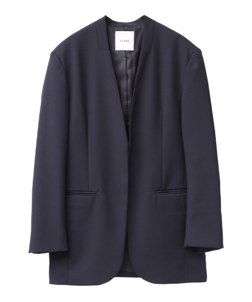 CLANE（クラネ）の「SET UP NO COLLAR JACKET（ノーカラージャケット