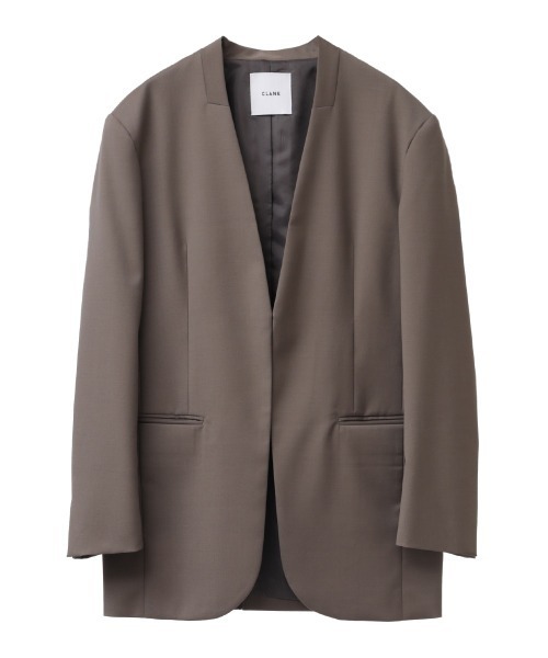 CLANE（クラネ）の「SET UP NO COLLAR JACKET（ノーカラージャケット