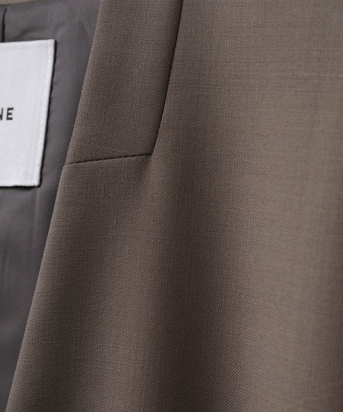 CLANE（クラネ）の「SET UP NO COLLAR JACKET（ノーカラージャケット
