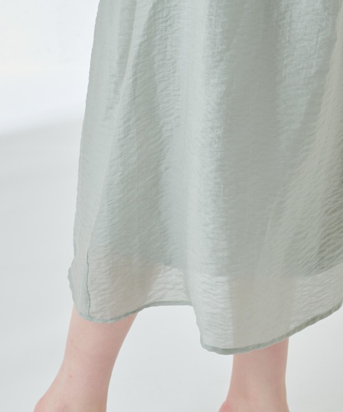 natural couture（ナチュラルクチュール）の「たっぷりギャザーシャツワンピースⅡ（ワンピース・レディース・ラベンダー/ミント/ホワイト/ライトベージュ・FREE）」の12枚目の写真