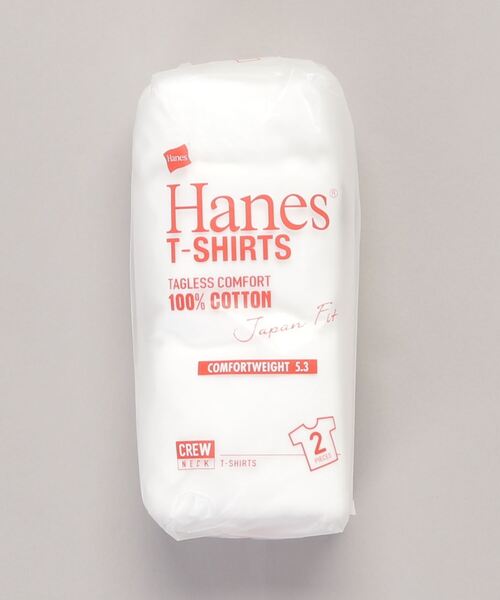 HANES（ヘインズ）の「[HANES/ヘインズ] 2P ジャパンフィットクルーネックパックTシャツ（Tシャツ/カットソー・レディース・ホワイト・S/M/L/XL）」の8枚目の写真