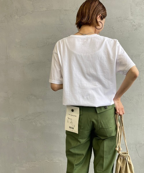 HANES（ヘインズ）の「[HANES/ヘインズ] 2P ジャパンフィットクルーネックパックTシャツ（Tシャツ/カットソー・レディース・ホワイト・S/M/L/XL）」の10枚目の写真