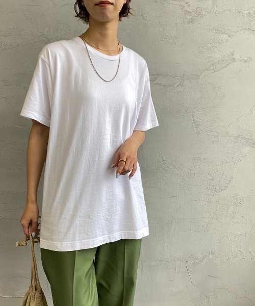 HANES（ヘインズ）の「[HANES/ヘインズ] 2P ジャパンフィットクルーネックパックTシャツ（Tシャツ/カットソー・レディース・ホワイト・S/M/L/XL）」の12枚目の写真