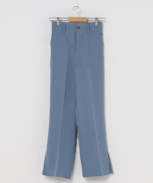 reca（レカ）の「【zozotown限定】スリット入り センタープレススラックスパンツ（その他パンツ・レディース・ブラック/ブルー/ミント/ライトベージュ・M）」の8枚目の写真