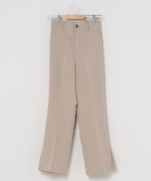 reca（レカ）の「【zozotown限定】スリット入り センタープレススラックスパンツ（その他パンツ・レディース・ブラック/ブルー/ミント/ライトベージュ・M）」の6枚目の写真