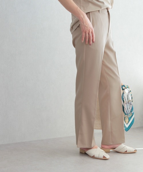 reca（レカ）の「【zozotown限定】スリット入り センタープレススラックスパンツ（その他パンツ・レディース・ブラック/ブルー/ミント/ライトベージュ・M）」の22枚目の写真