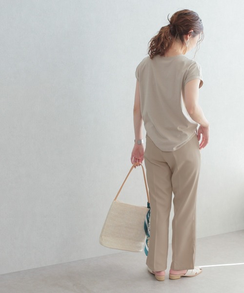 reca（レカ）の「【zozotown限定】スリット入り センタープレススラックスパンツ（その他パンツ・レディース・ブラック/ブルー/ミント/ライトベージュ・M）」の18枚目の写真