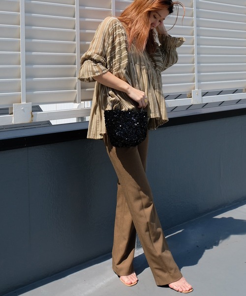 CURI BISCUI（キュリ　ビスキュイ）の「【CURIBISCUI】スパンコール ショルダー付きトート（Ｓ）（ショルダーバッグ・レディース・ブラック/シルバー/ブルー/グレー・FREE）」の6枚目の写真