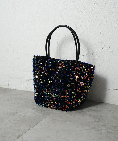 CURI BISCUI（キュリ　ビスキュイ）の「【CURIBISCUI】スパンコール ショルダー付きトート（Ｓ）（ショルダーバッグ・レディース・ブラック/シルバー/ブルー/グレー・FREE）」の15枚目の写真