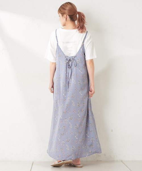 one after another NICE CLAUP（ワンアフターアナザーナイスクラップ）の「【ZOZO限定】フレアキャミワンピース（ワンピース・レディース・アイボリー/ブルーグレー/ホワイト系その他/ブラウン系その他/ブルー系その他/ベージュ系その他/ブラック/ダークブルー/キャメル・FREE）」の11枚目の写真