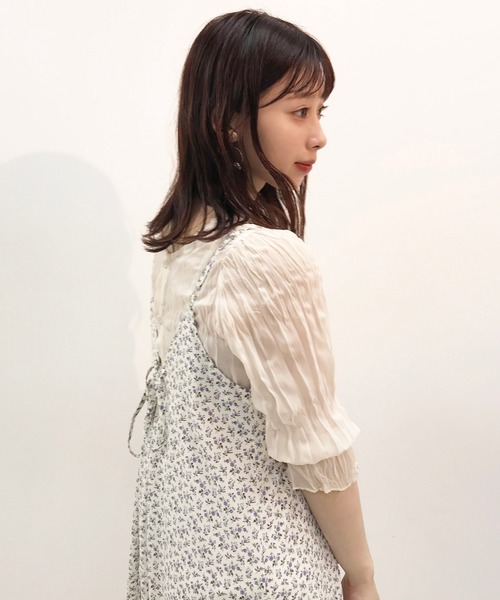 one after another NICE CLAUP（ワンアフターアナザーナイスクラップ）の「【ZOZO限定】フレアキャミワンピース（ワンピース・レディース・アイボリー/ブルーグレー/ホワイト系その他/ブラウン系その他/ブルー系その他/ベージュ系その他/ブラック/ダークブルー/キャメル・FREE）」の21枚目の写真