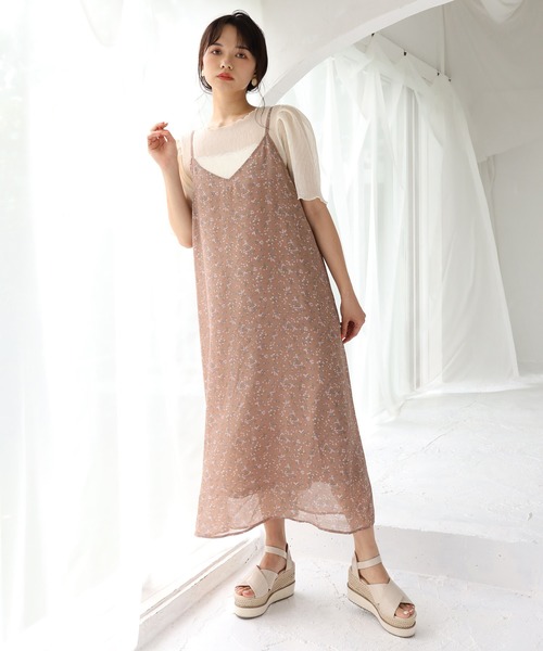 one after another NICE CLAUP（ワンアフターアナザーナイスクラップ）の「【ZOZO限定】フレアキャミワンピース（ワンピース・レディース・アイボリー/ブルーグレー/ホワイト系その他/ブラウン系その他/ブルー系その他/ベージュ系その他/ブラック/ダークブルー/キャメル・FREE）」の22枚目の写真