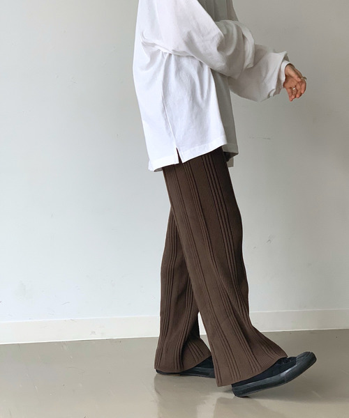 美品♡CANALJEAN♡REDCHOPWORKS♡ランダムリブニットパンツ♡ CANAL JEAN RED CHOP WORKS ランダムリブニットパンツ - メルカリ
