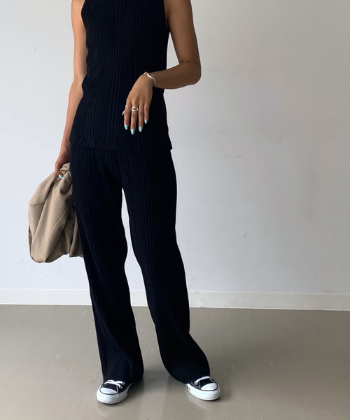美品♡CANALJEAN♡REDCHOPWORKS♡ランダムリブニットパンツ♡ CANAL JEAN（キャナルジーン）の「RED CHOP WORKS(レッド