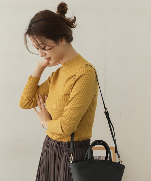 URBAN RESEARCH DOORS - きなり。♡ モチモチニット ブラック URBAN RESEARCH DOORS｜モチモチクルーネックニット | Rakuten