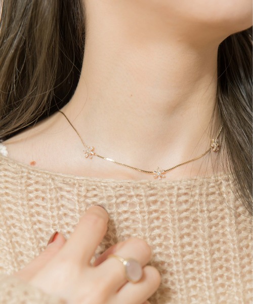 flower(フラワー)の「カボションリング(リング・レディース・ホワイト/ベージュ/グレー/コーラルピンク/ピンク/イエロー/オレンジ・FREE/SMALL)」の9枚目の写真