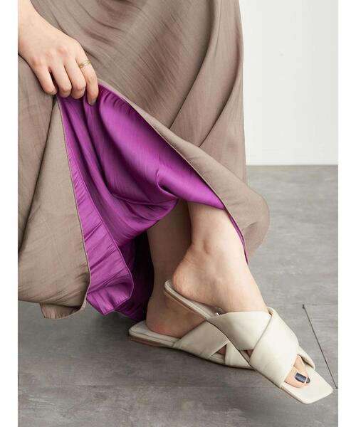 AMERICAN HOLIC（アメリカンホリック）の「リバーシブルプリーツ×ワッシャースカート　＊（スカート・レディース・チャコールグレー/グレー/ピンク/マスタード/モカ/ブルーグリーン・FREE）」の21枚目の写真