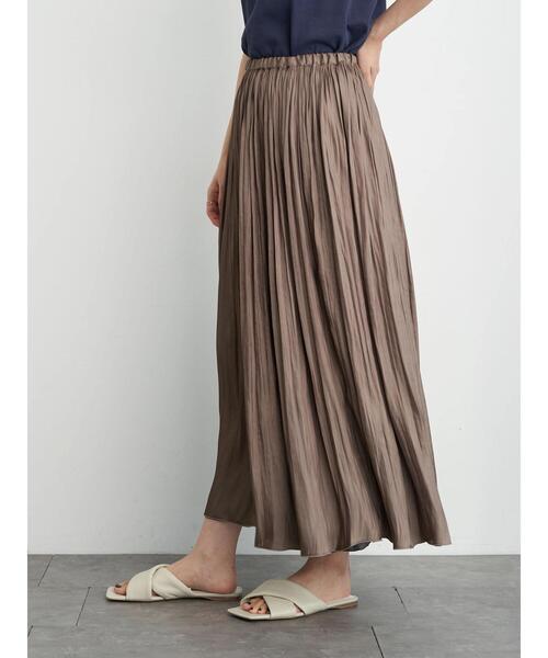 AMERICAN HOLIC（アメリカンホリック）の「リバーシブルプリーツ×ワッシャースカート　＊（スカート・レディース・チャコールグレー/グレー/ピンク/マスタード/モカ/ブルーグリーン・FREE）」の22枚目の写真