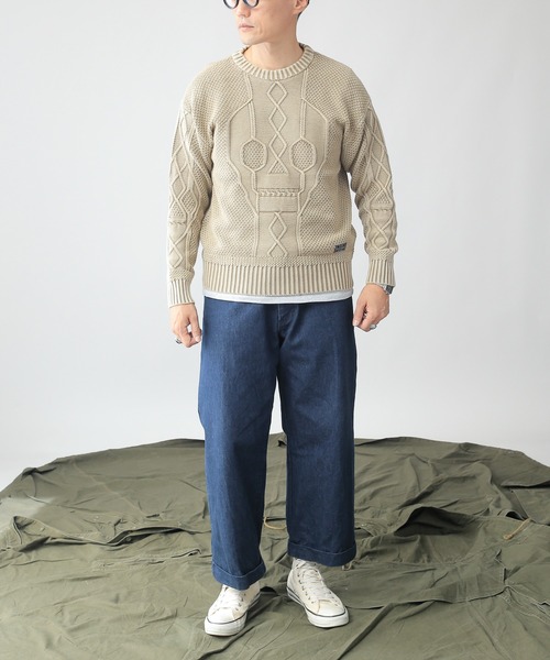 schott（ショット）の「3194008 SCT-DULL COLOR SWEATER（ニット 